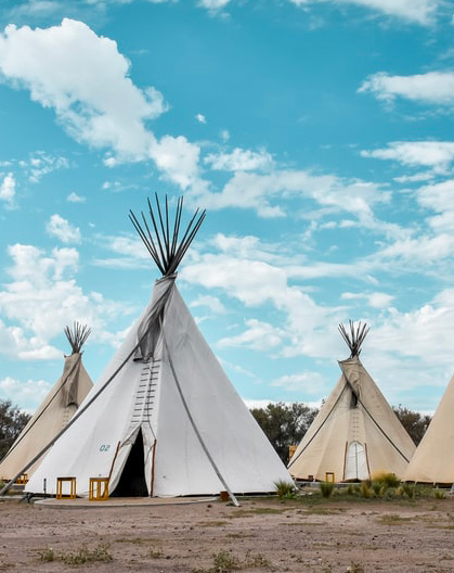 photo of tepees