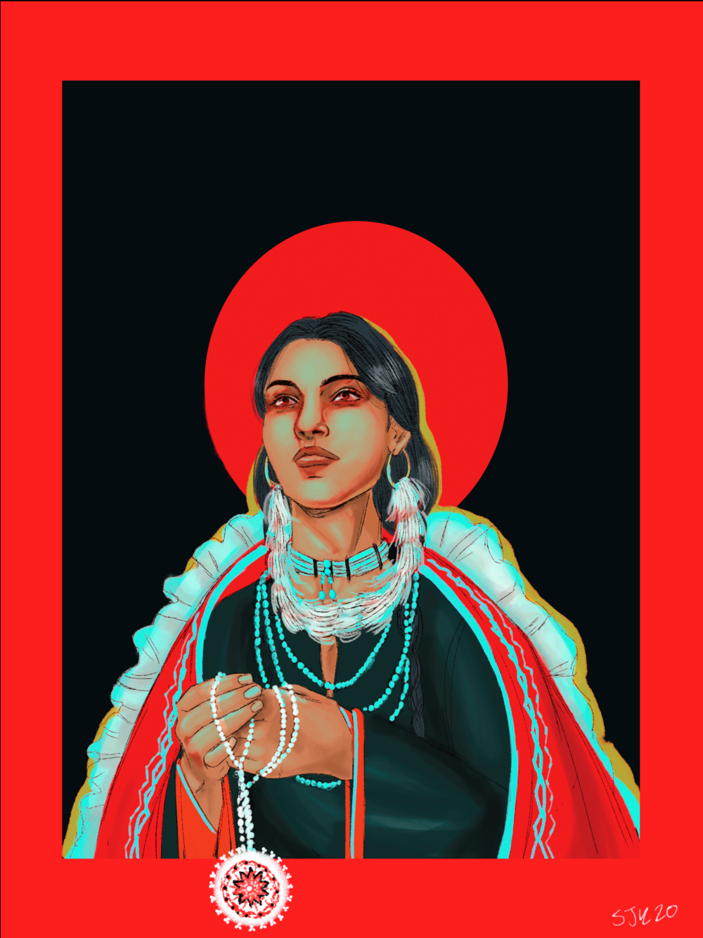 portrait of Native American woman